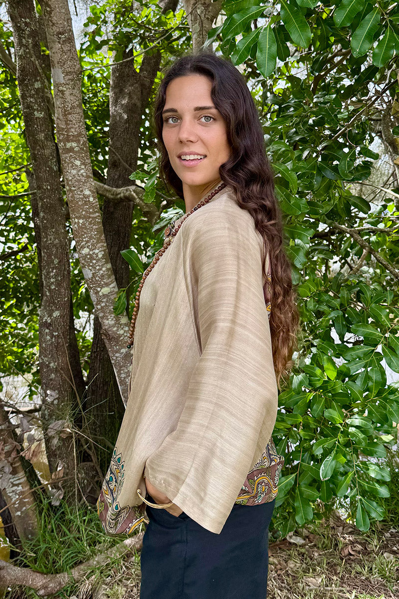 Vintage Sari Amira - Bisque (wool/silk)