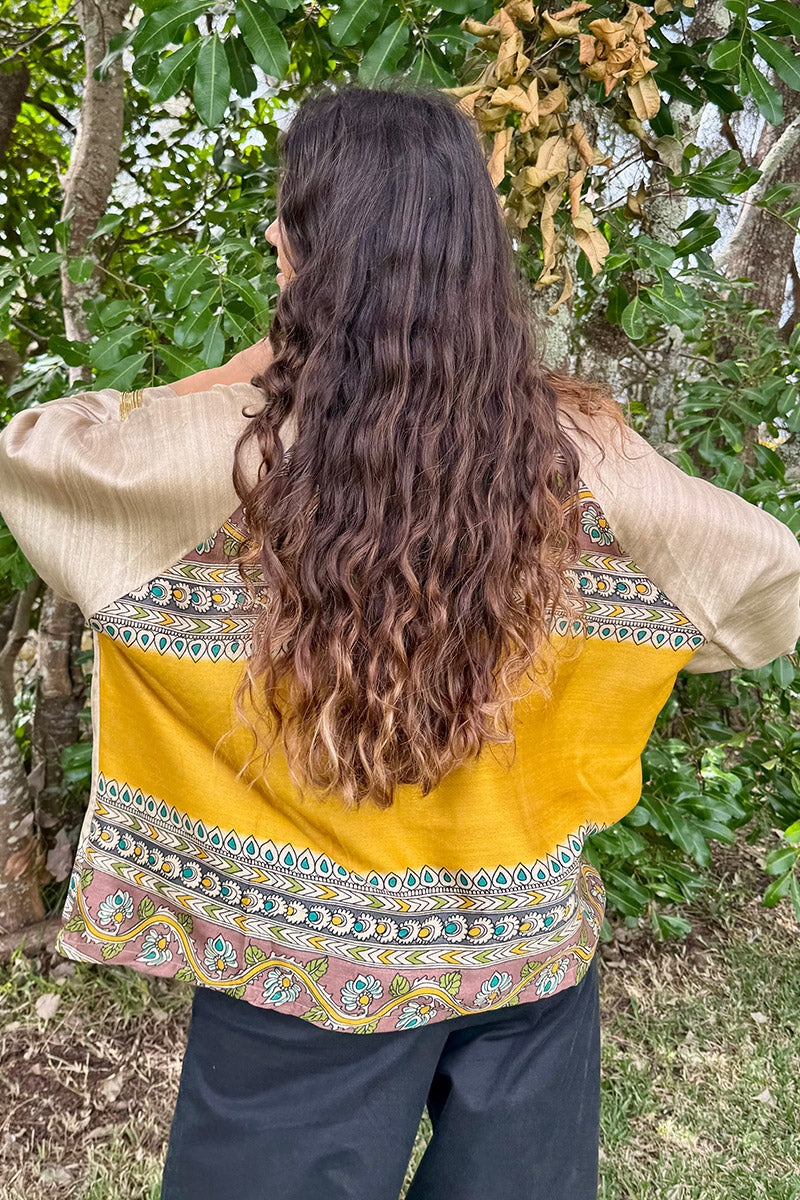 Vintage Sari Amira - Bisque (wool/silk)