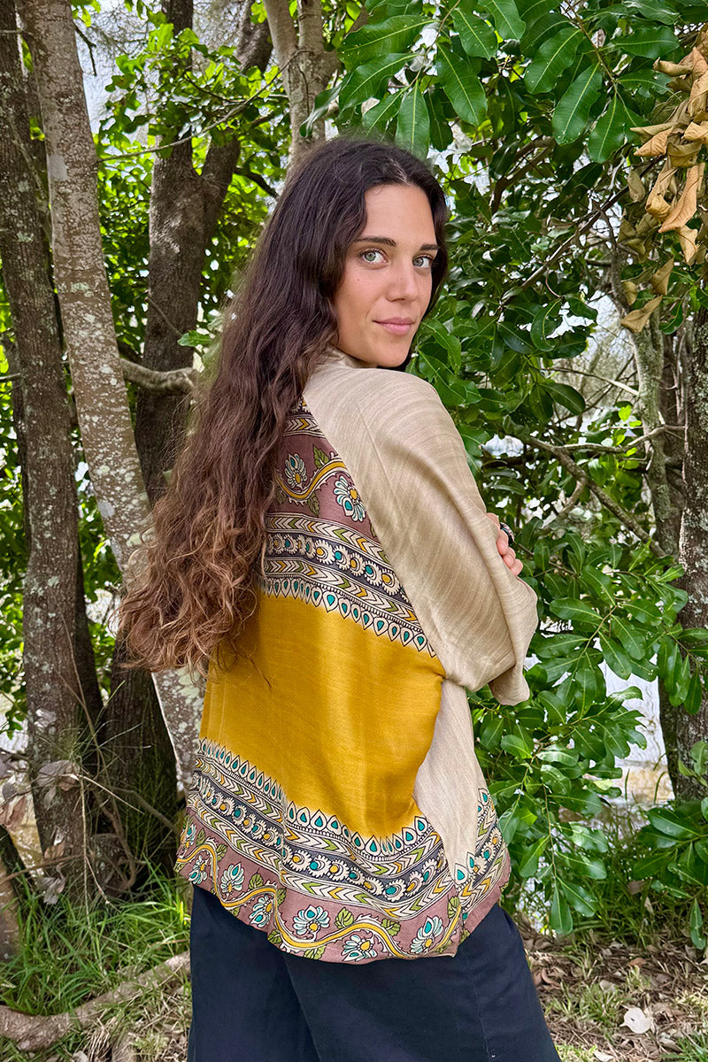 Vintage Sari Amira - Bisque (wool/silk)