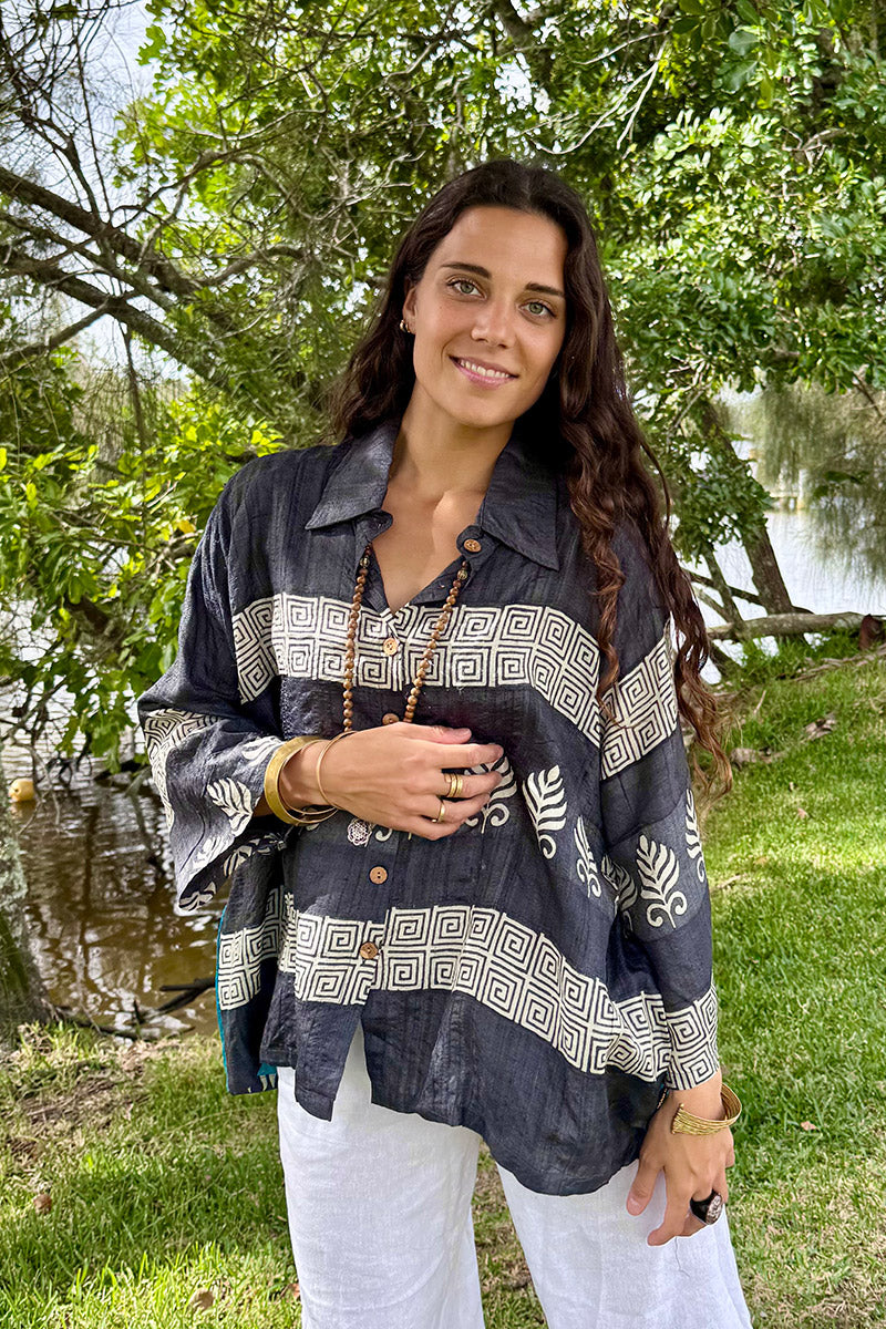 Vintage Sari Amira - Solstice (wool/silk)