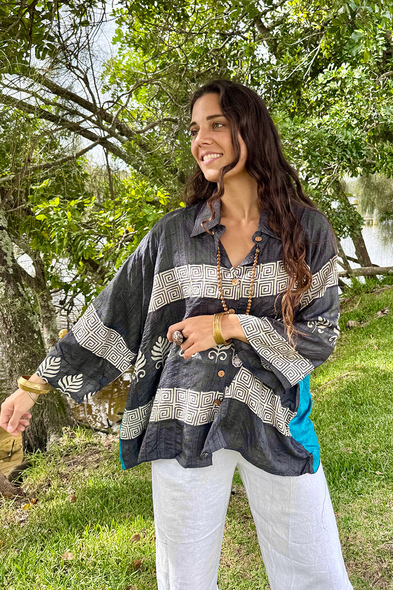 Vintage Sari Amira - Solstice (wool/silk)