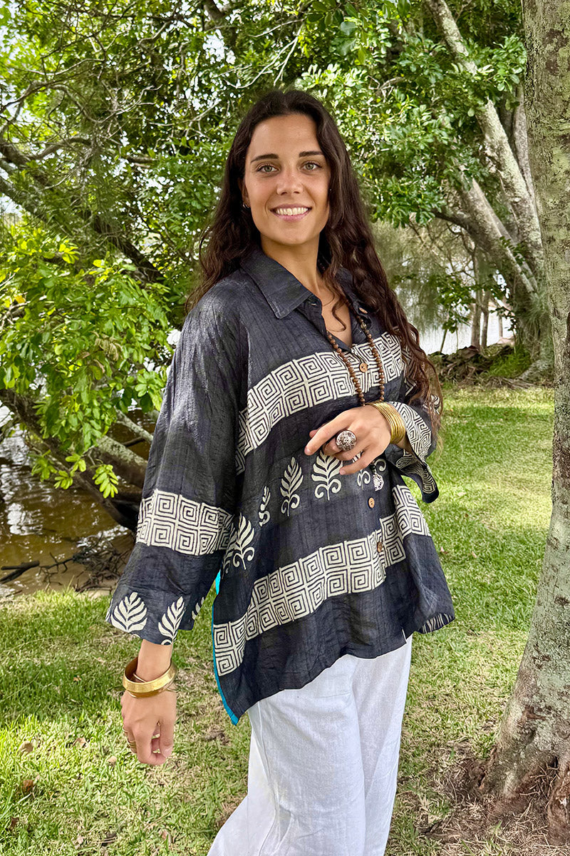 Vintage Sari Amira - Solstice (wool/silk)
