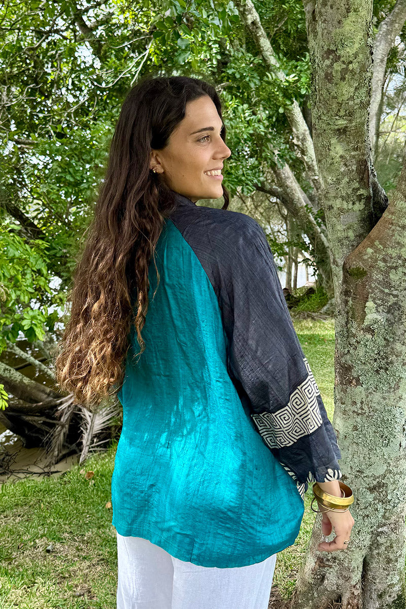 Vintage Sari Amira - Solstice (wool/silk)