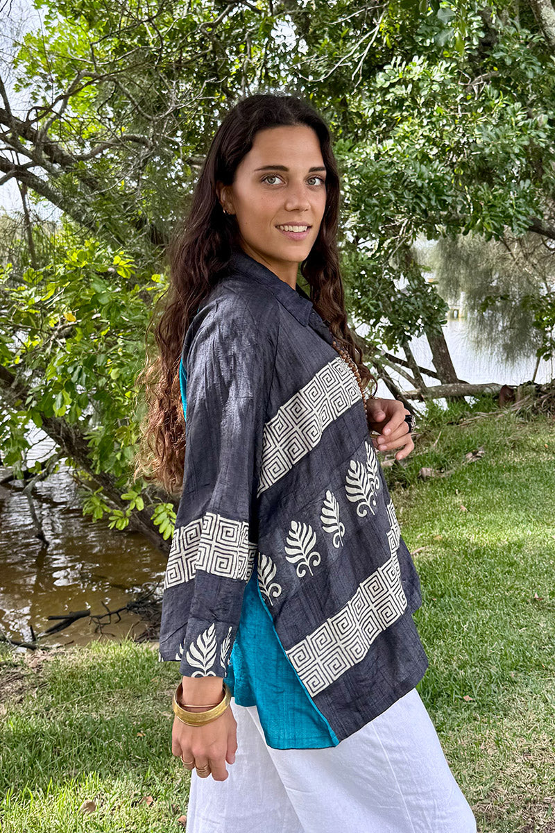 Vintage Sari Amira - Solstice (wool/silk)