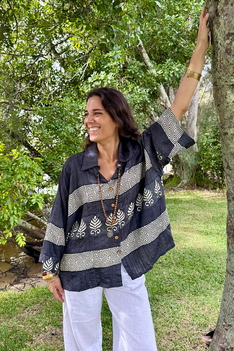Vintage Sari Amira - Solstice (wool/silk)