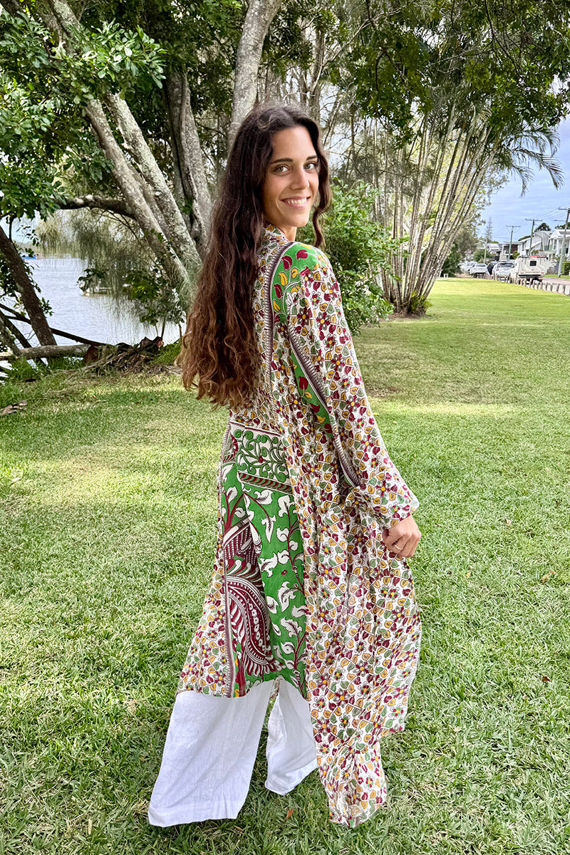 Vintage Sari Dust Coat - Gala (cotton)