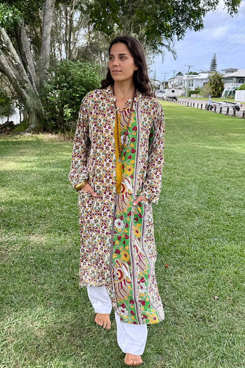 Vintage Sari Dust Coat - Gala (cotton)