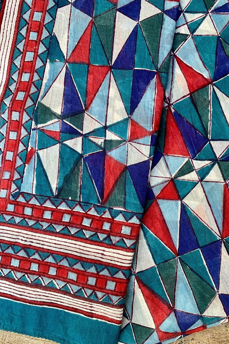 Sarong - Teal Geo