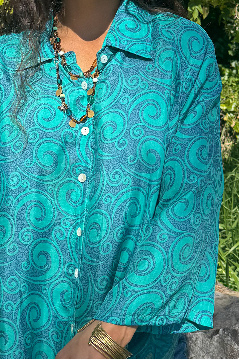 Vintage Sari Amira - Riviera (silk)