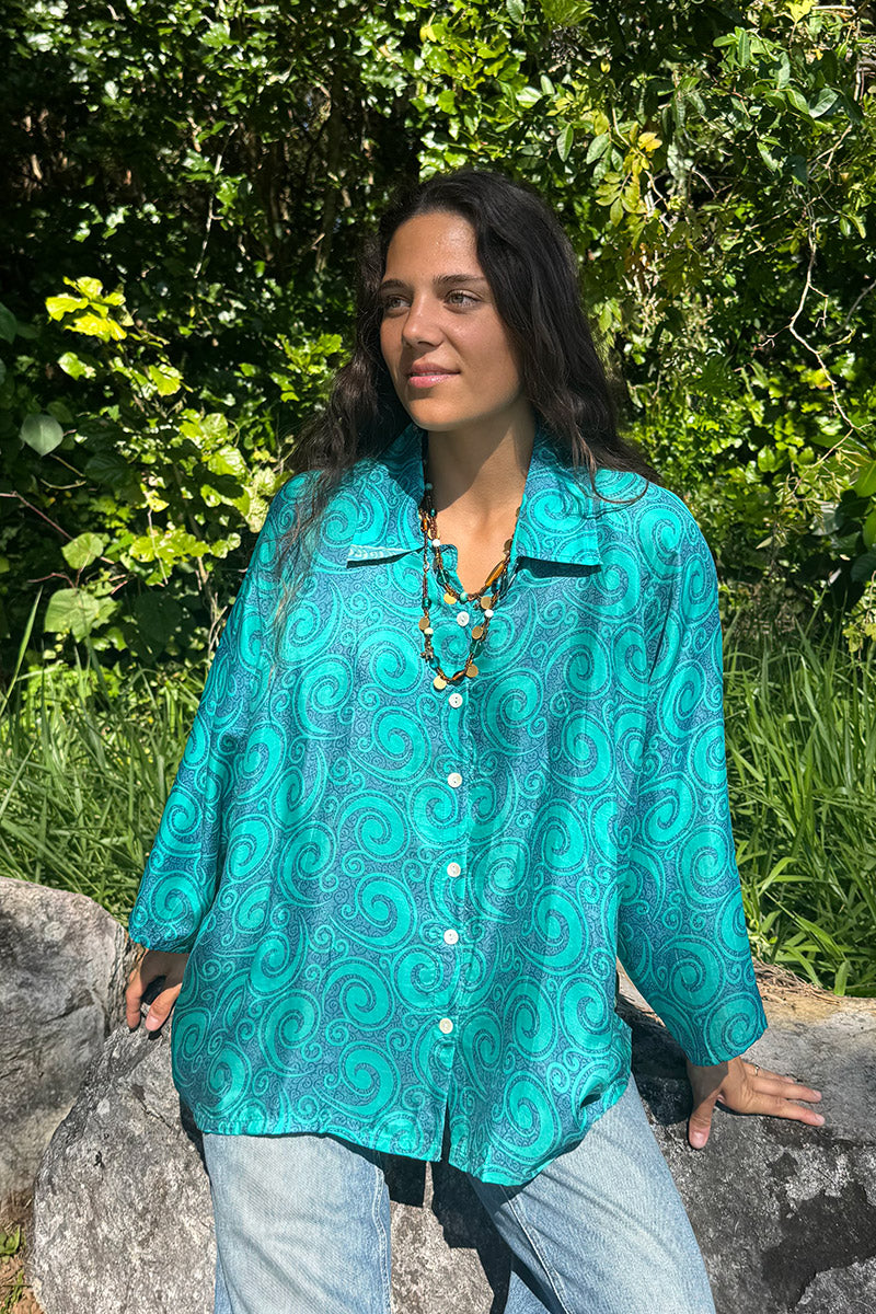Vintage Sari Amira - Riviera (silk)