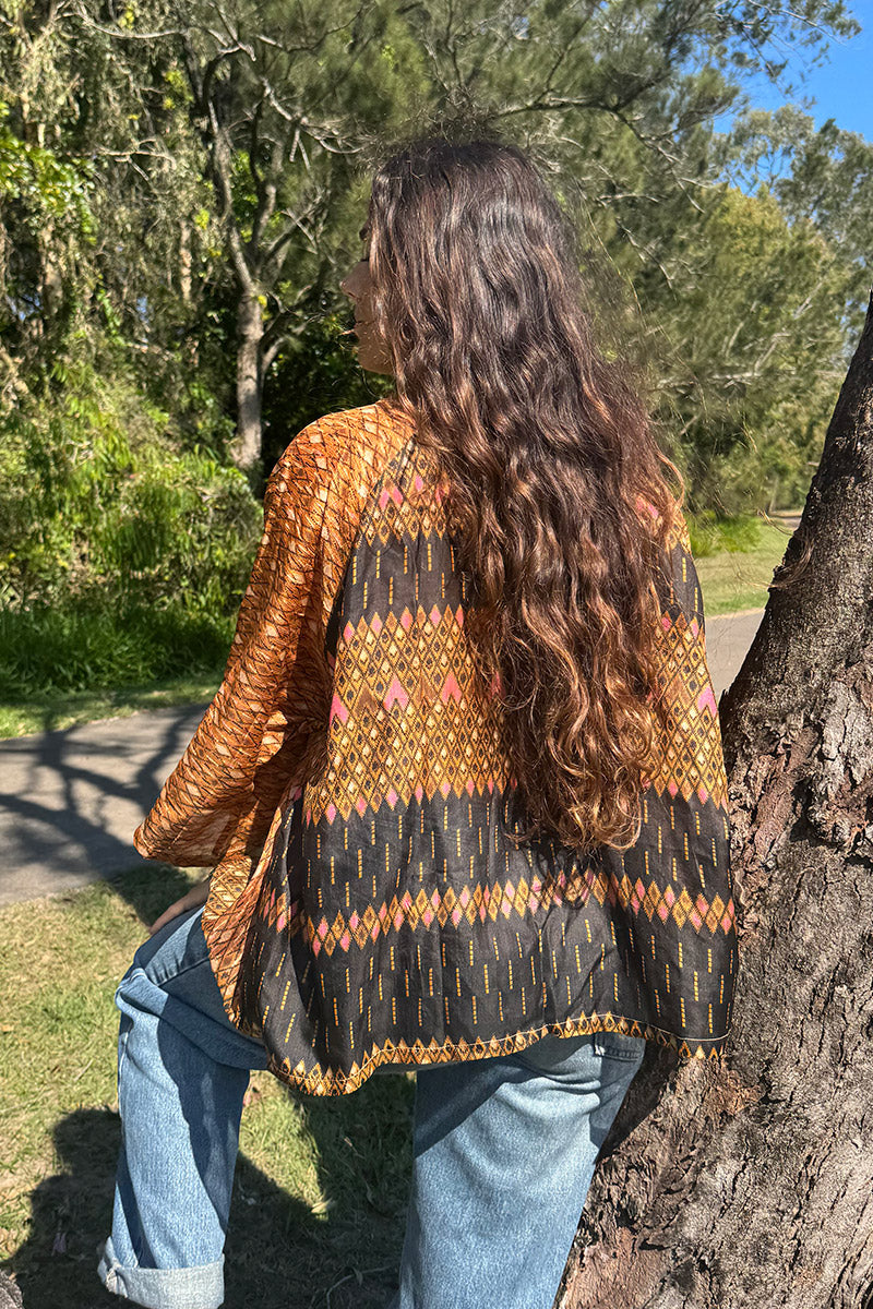 Vintage Sari Amira - Saskia (silk)