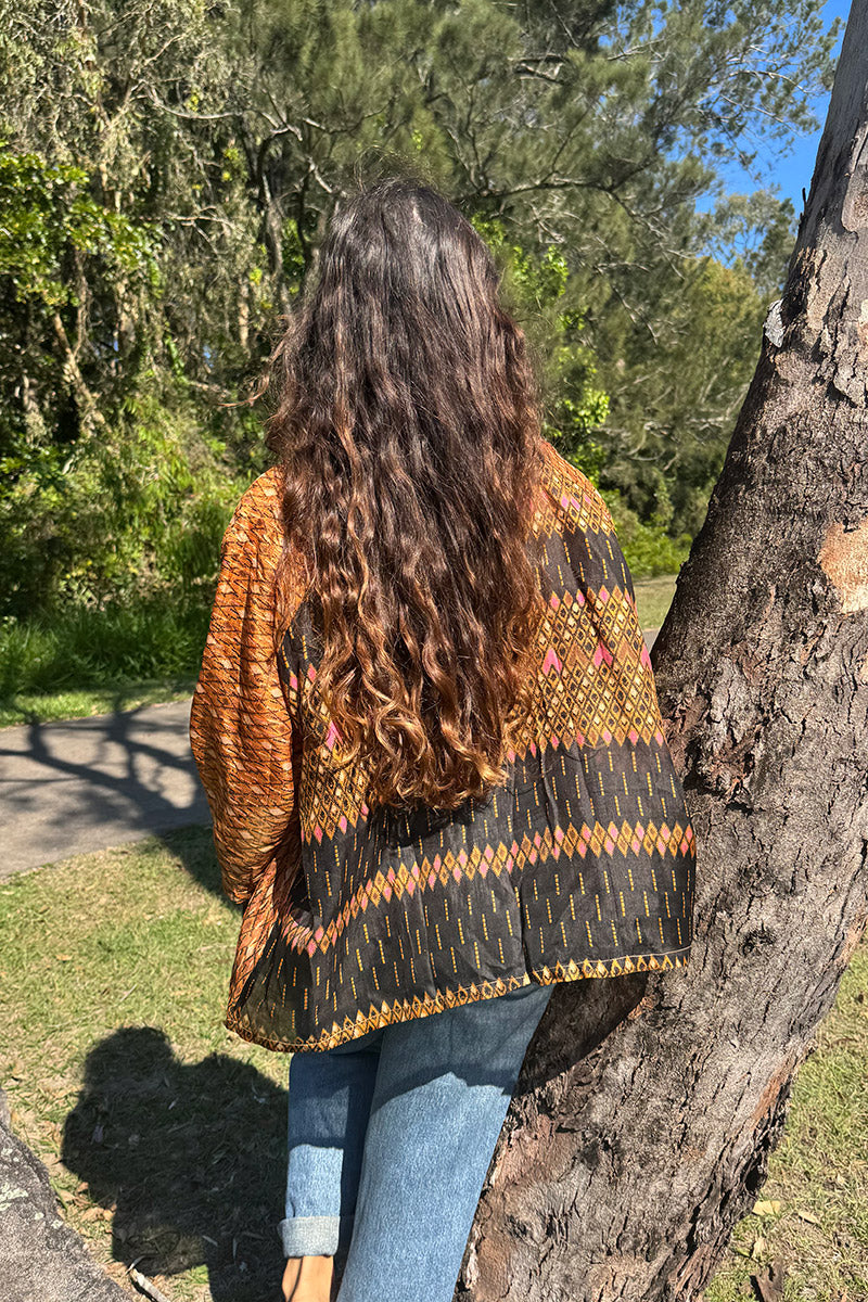 Vintage Sari Amira - Saskia (silk)