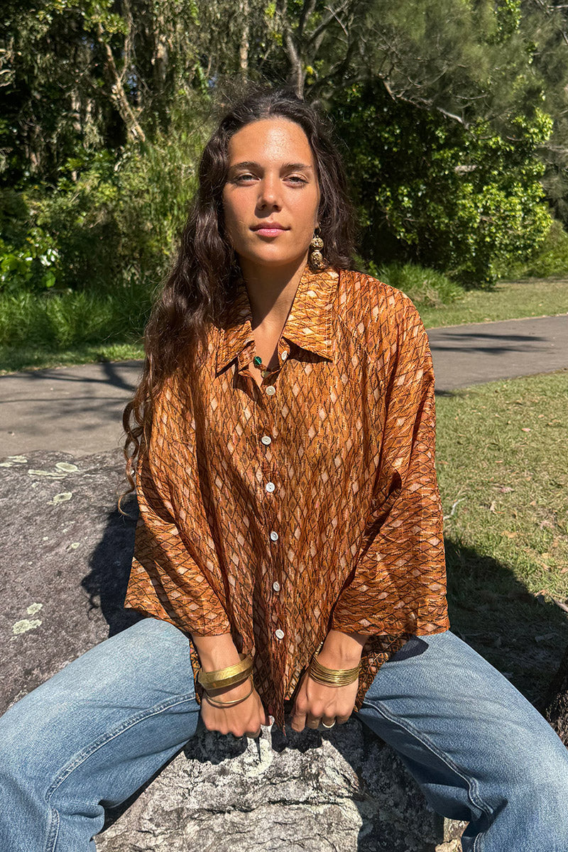 Vintage Sari Amira - Saskia (silk)