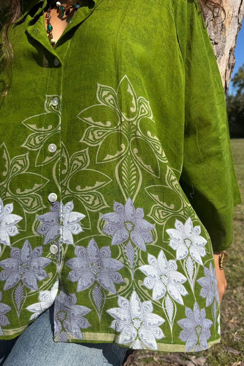 Vintage Sari Amira Blouse -Belle (cotton)
