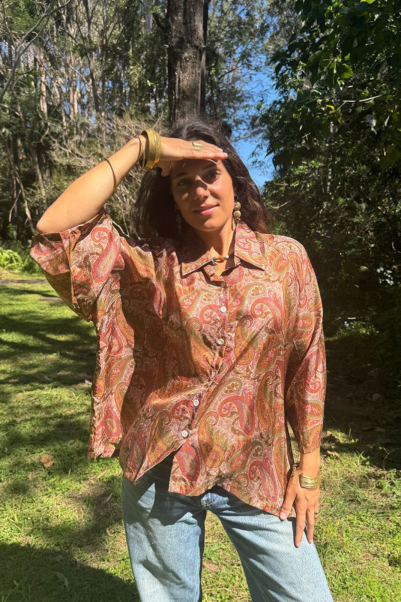 Vintage Sari Amira - Farah (silk)