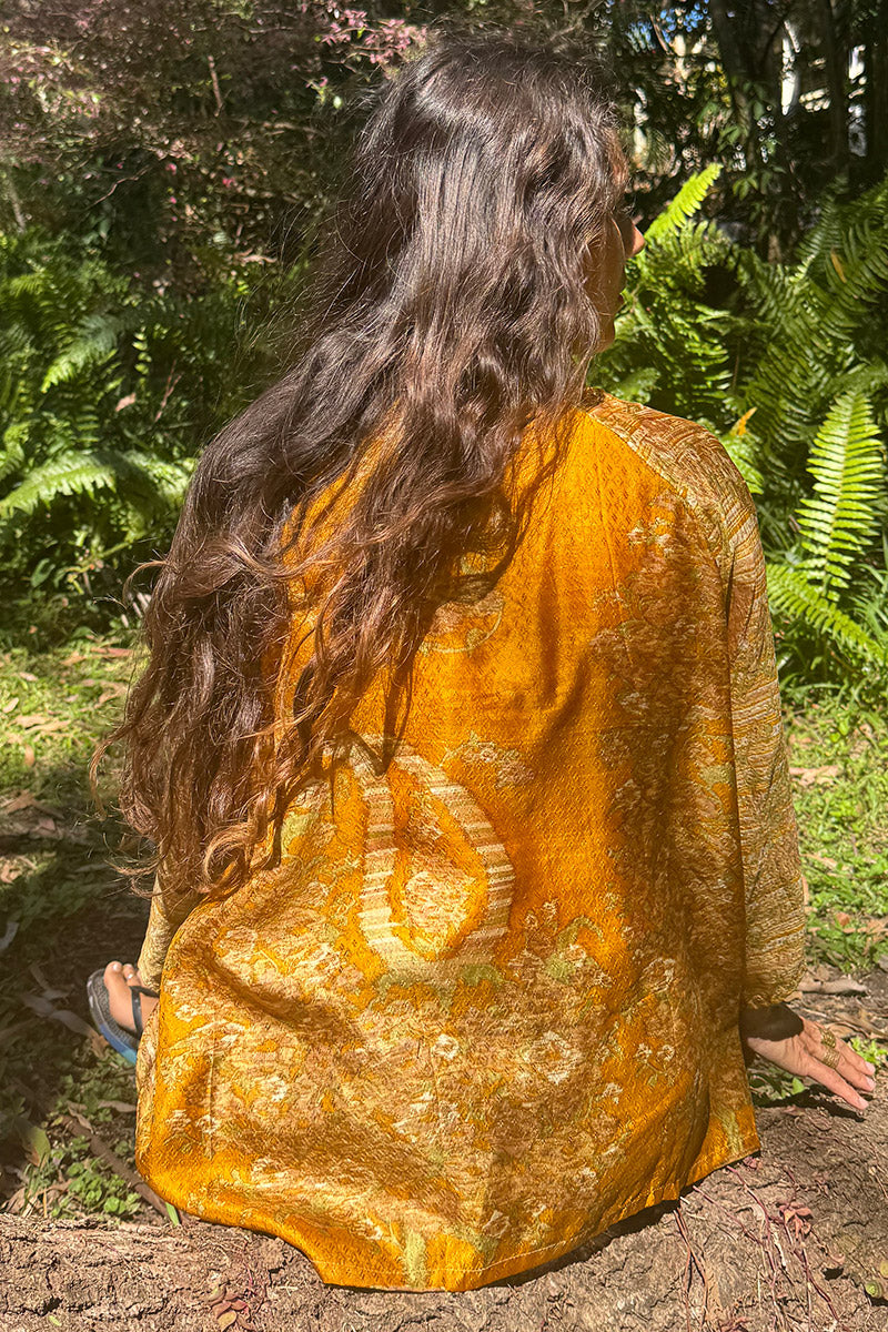 Vintage Sari Amira - Honey (silk)