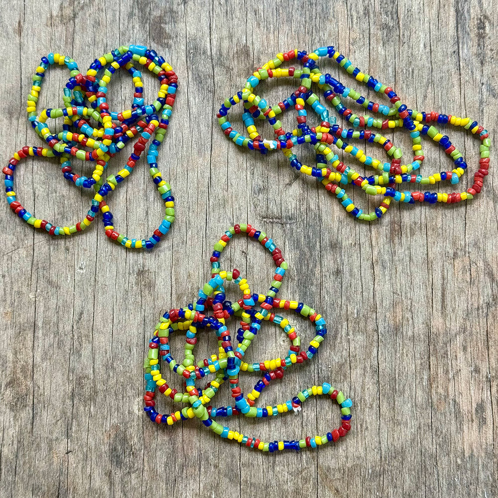 Colourful beaded necklace or bracelet