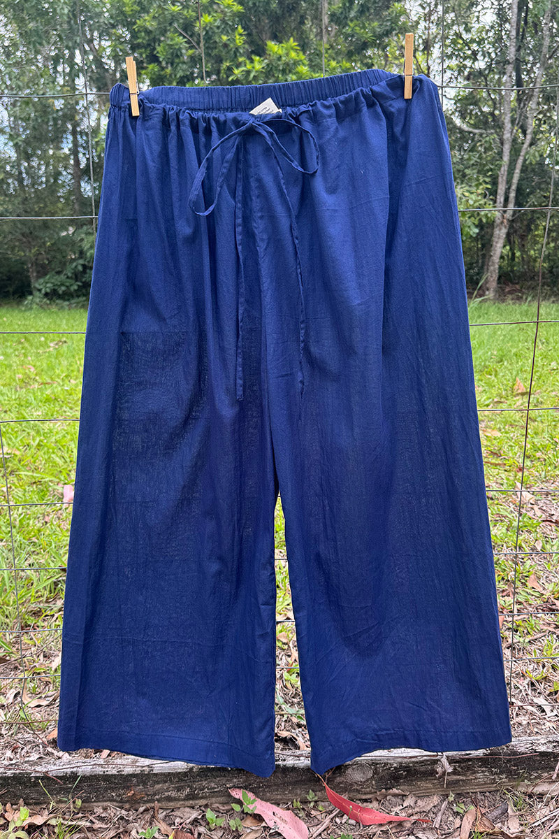Sheer Layer Pants - Navy