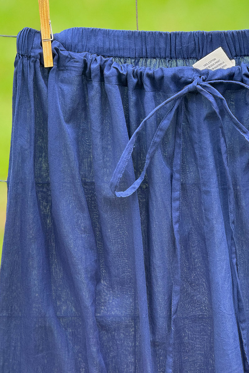Sheer Layer Pants - Navy
