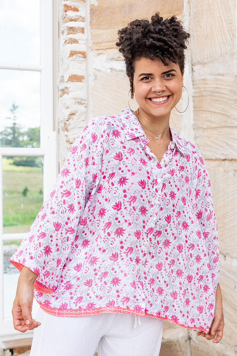 Vintage Sari Amira Blouse - Delia (cotton)
