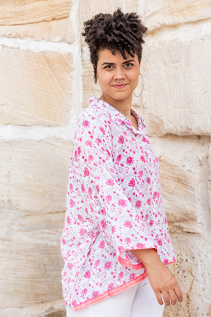 Vintage Sari Amira Blouse - Delia (cotton)