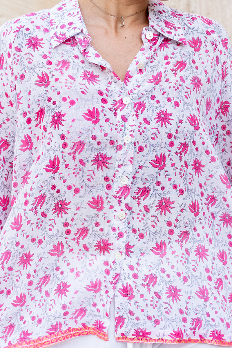 Vintage Sari Amira Blouse - Delia (cotton)