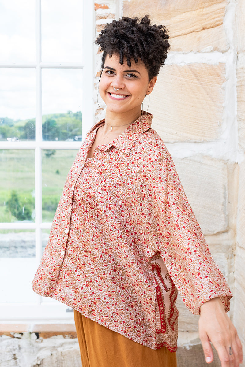 Vintage Sari Amira - Flora (silk)