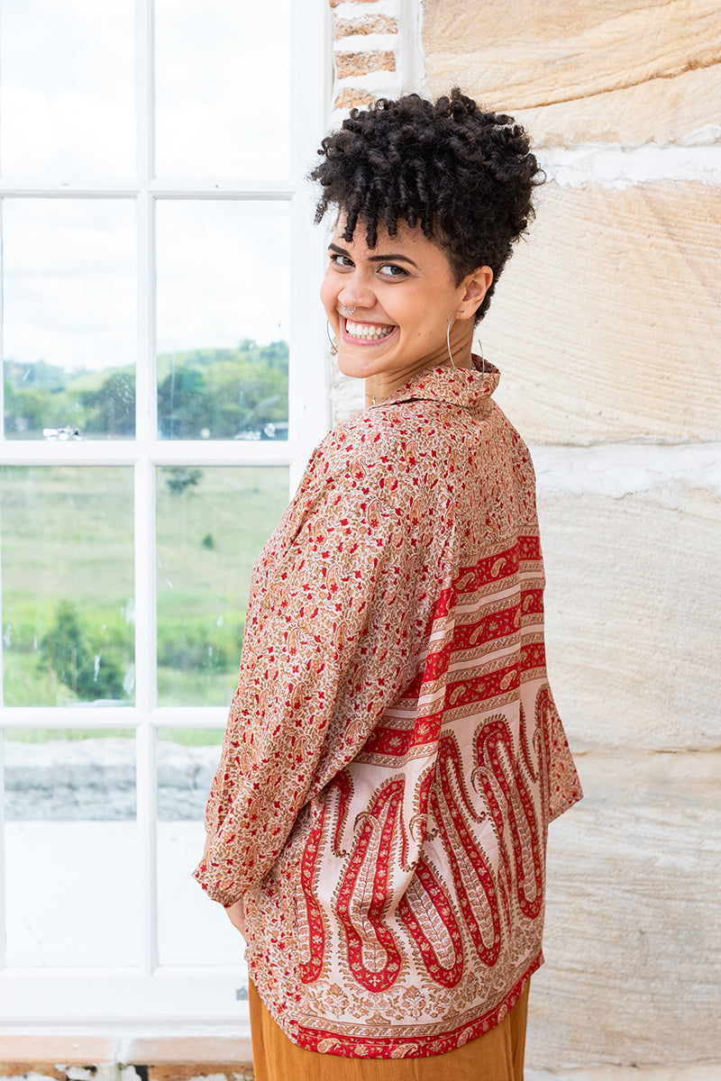 Vintage Sari Amira - Flora (silk)