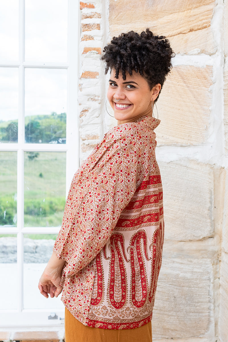 Vintage Sari Amira - Flora (silk)