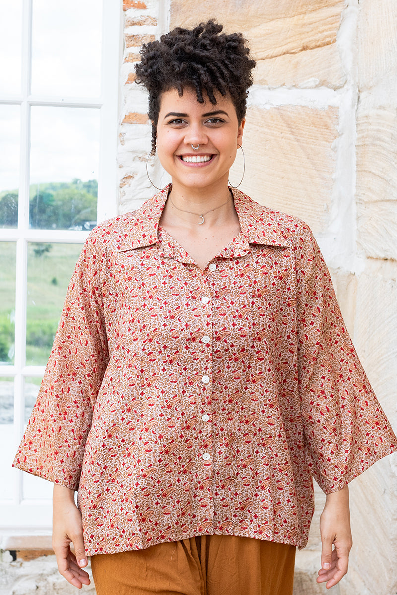 Vintage Sari Amira - Flora (silk)