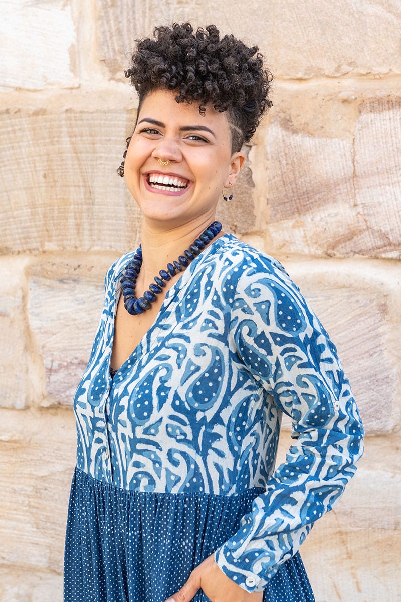 Jhali Dress - Indigo Mix