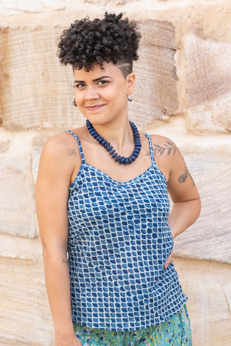Juliet Top - Indigo Ocean