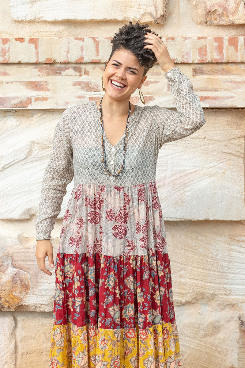 Jhali Dress - Autumn Spice