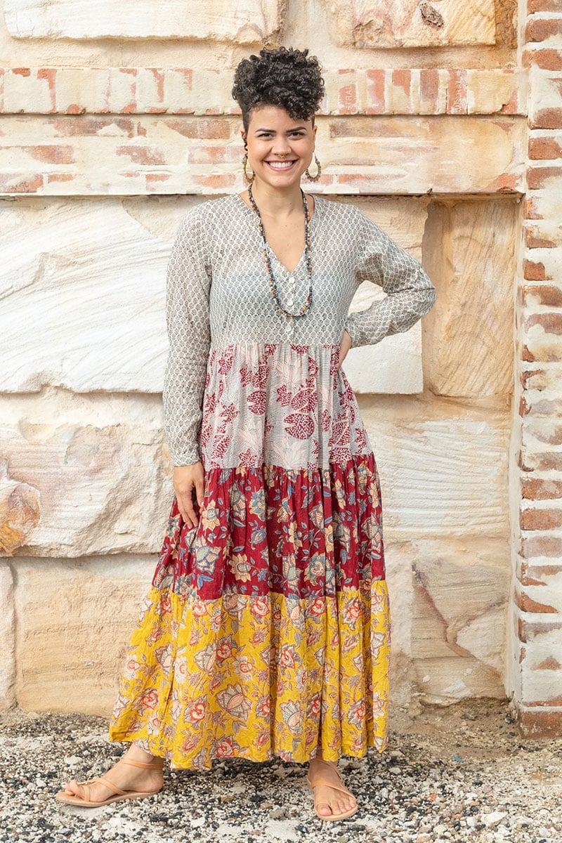 Jhali Dress - Autumn Spice
