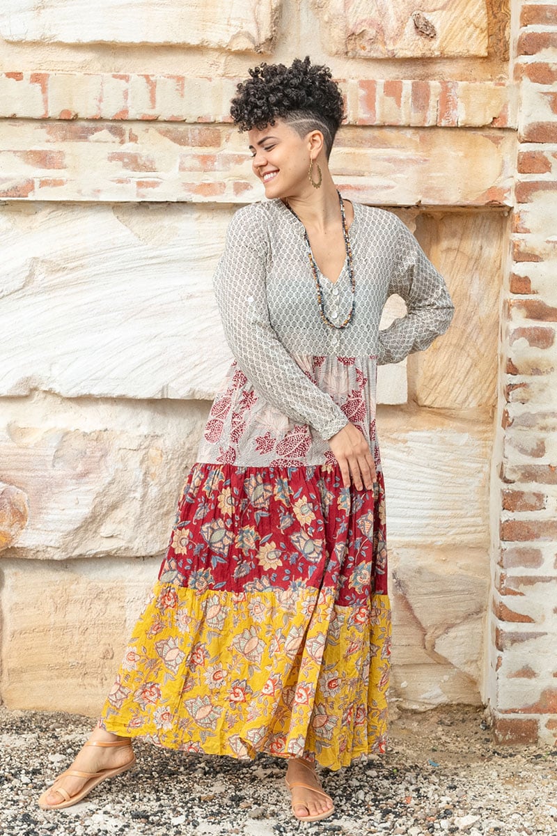 Jhali Dress - Autumn Spice