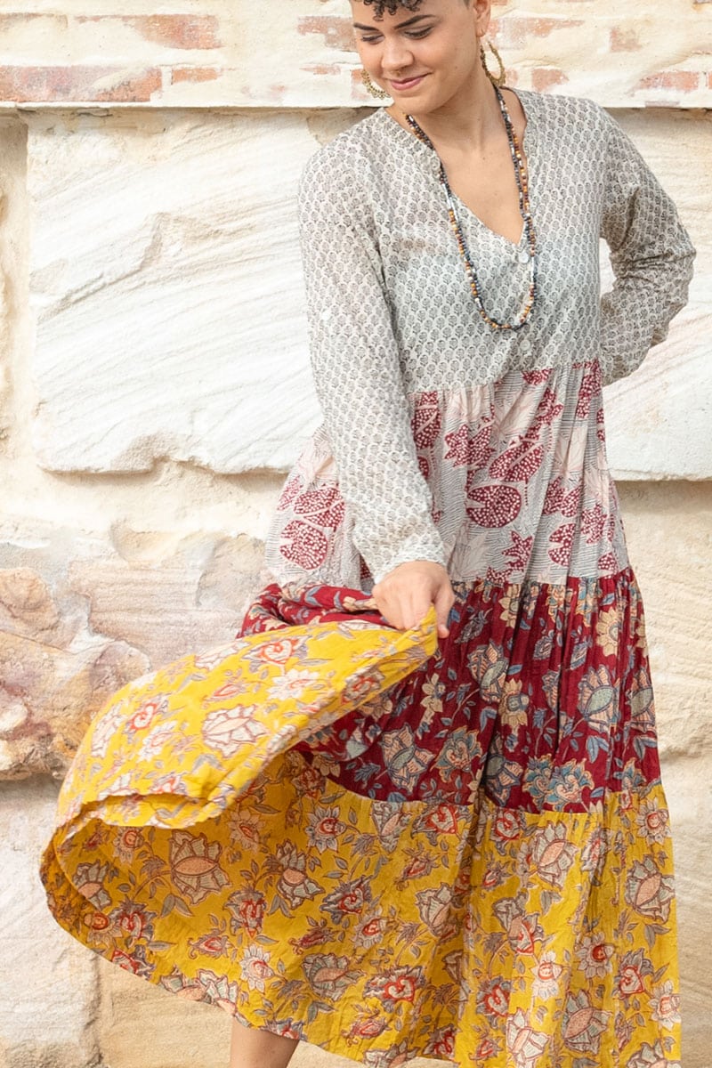 Jhali Dress - Autumn Spice