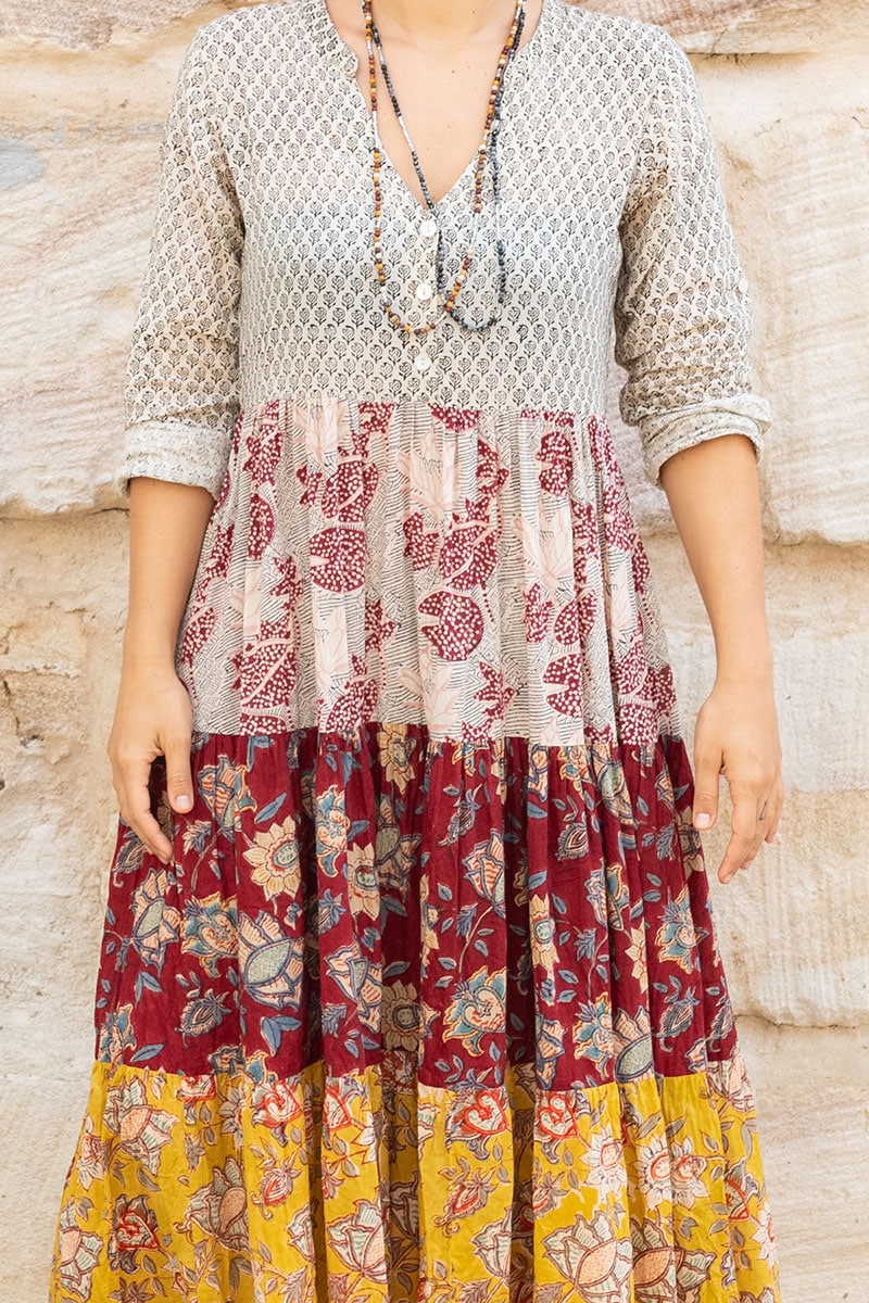 Jhali Dress - Autumn Spice