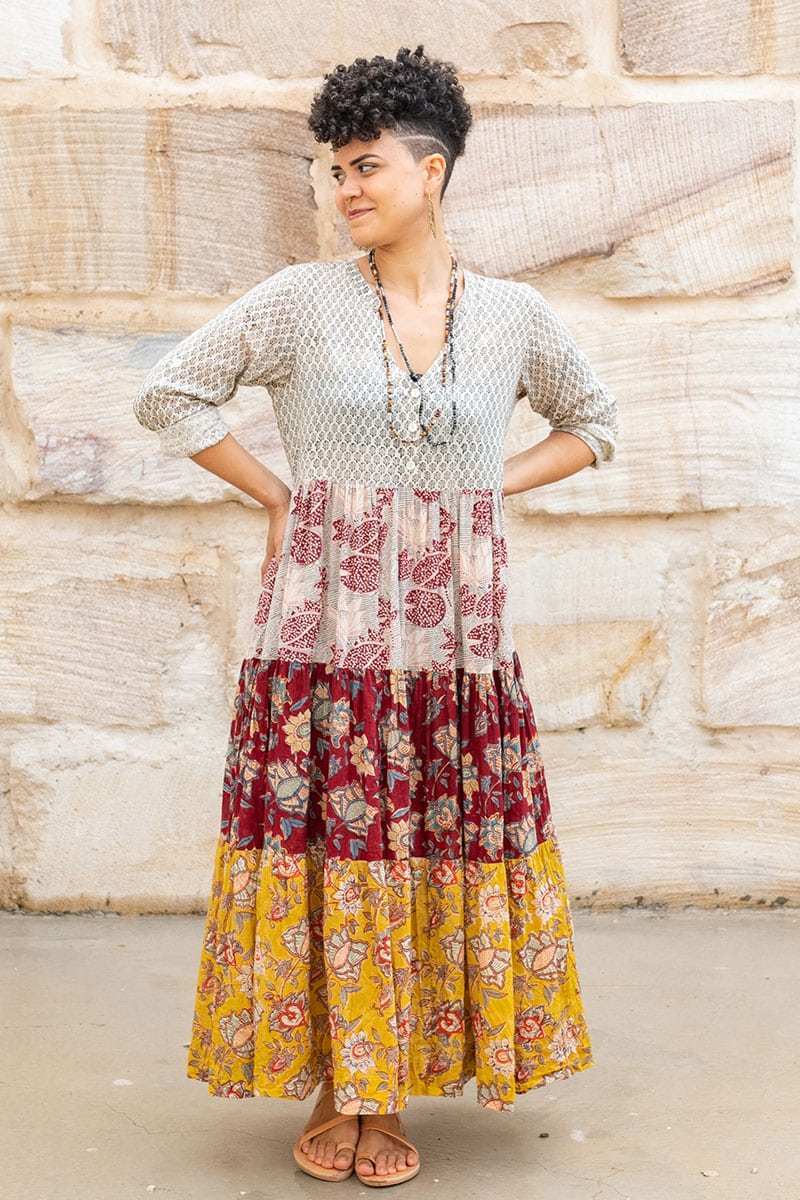Jhali Dress - Autumn Spice