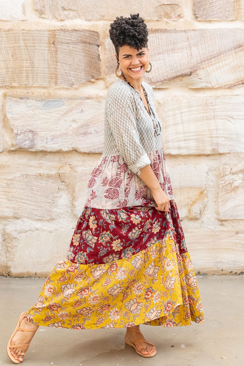 Jhali Dress - Autumn Spice