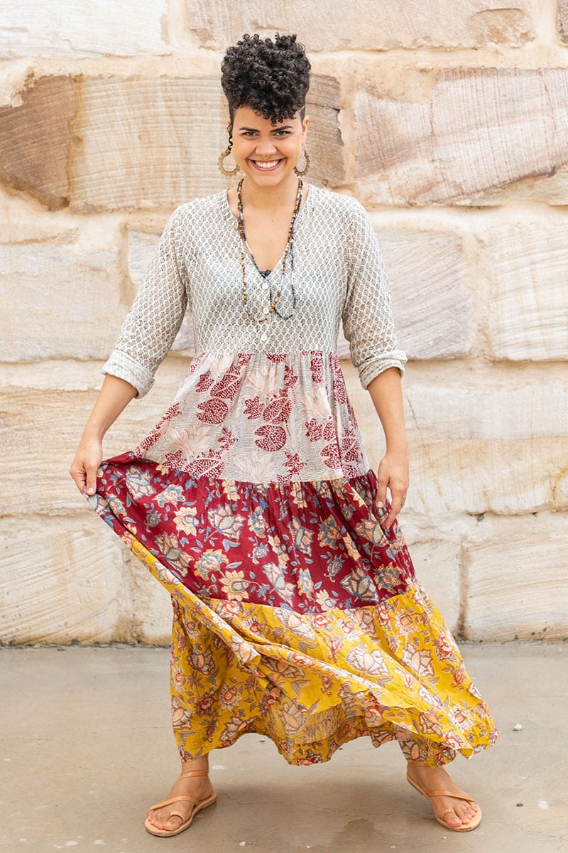 Jhali Dress - Autumn Spice