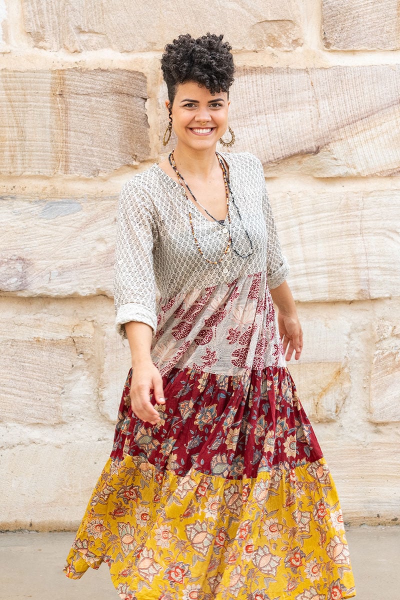 Jhali Dress - Autumn Spice