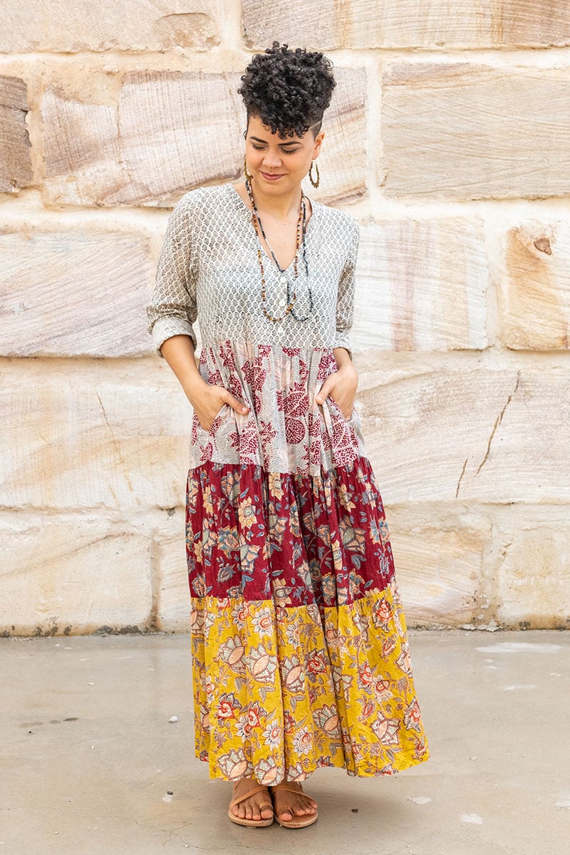 Jhali Dress - Autumn Spice