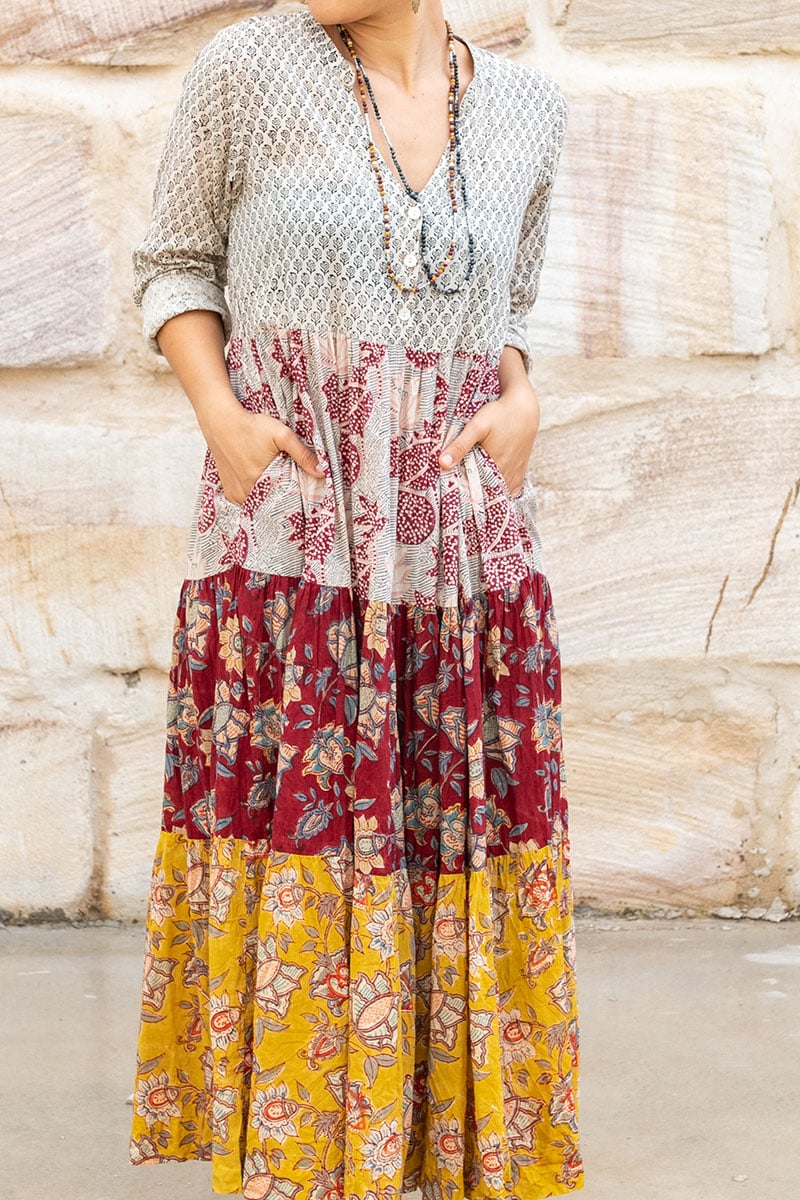 Jhali Dress - Autumn Spice
