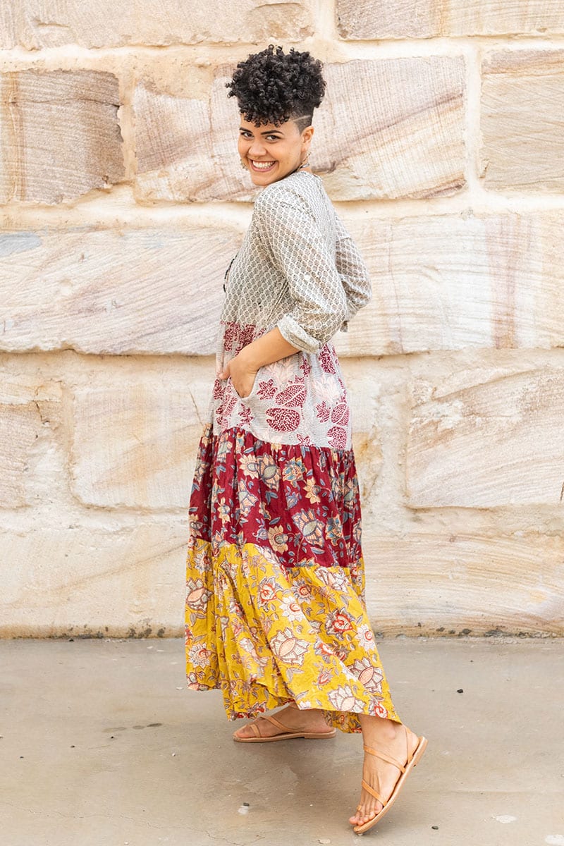 Jhali Dress - Autumn Spice