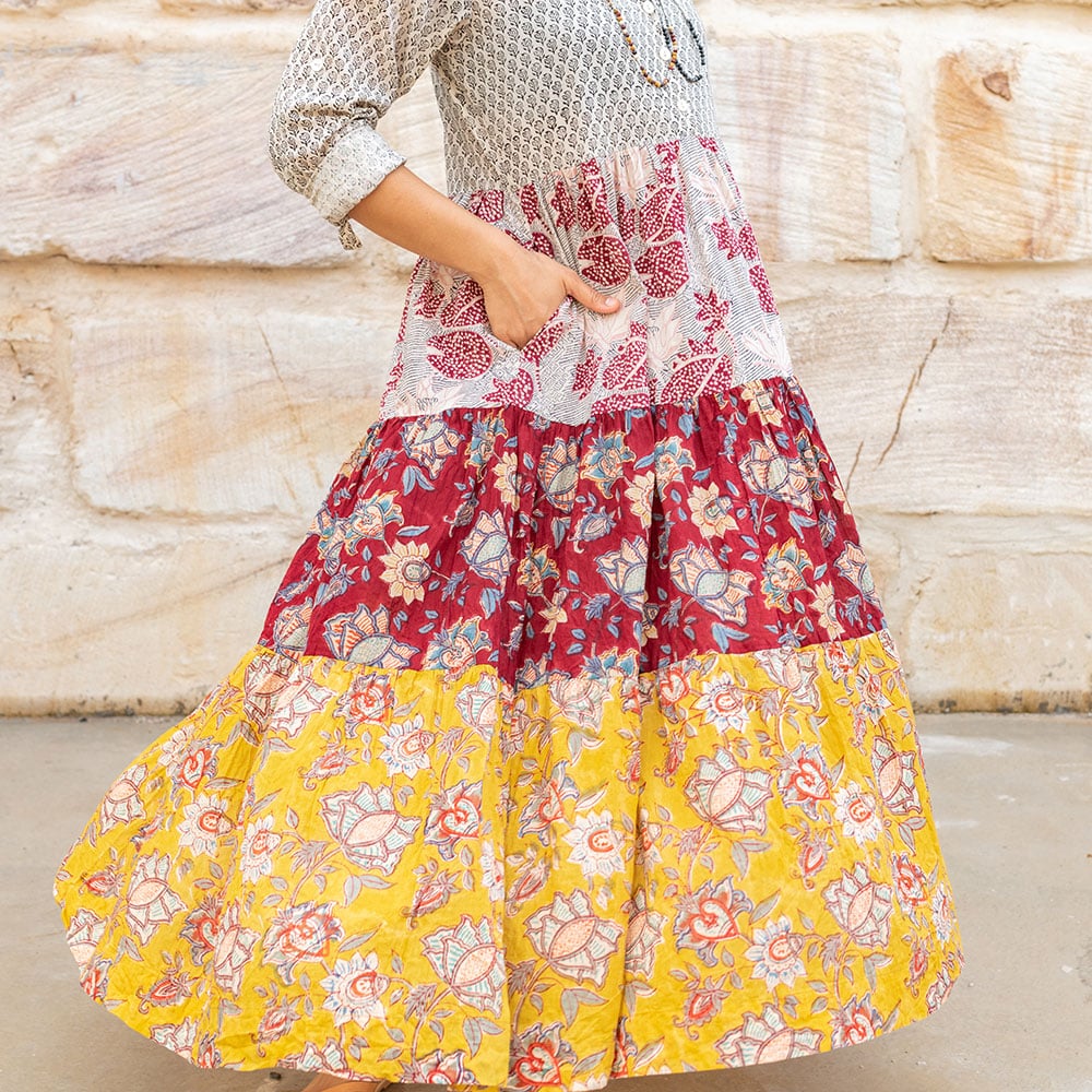 Jhali Dress - Autumn Spice
