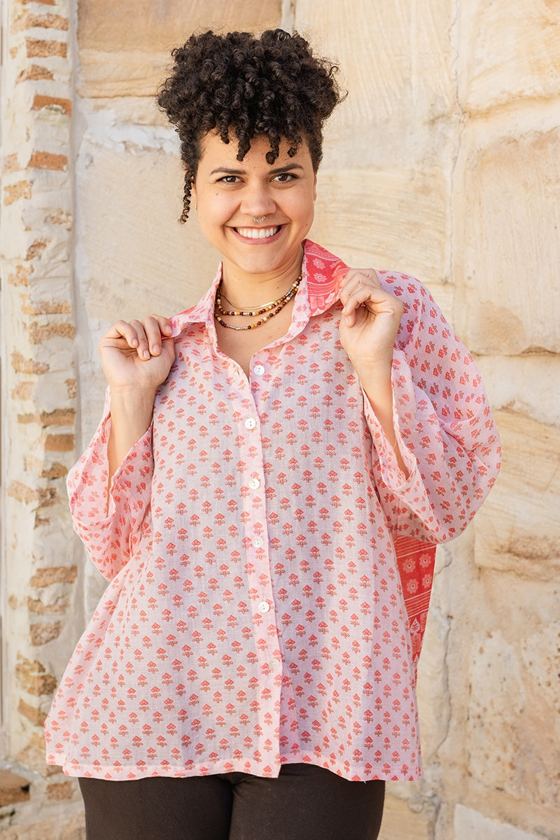 Vintage Sari Amira - Beiju - Cotton