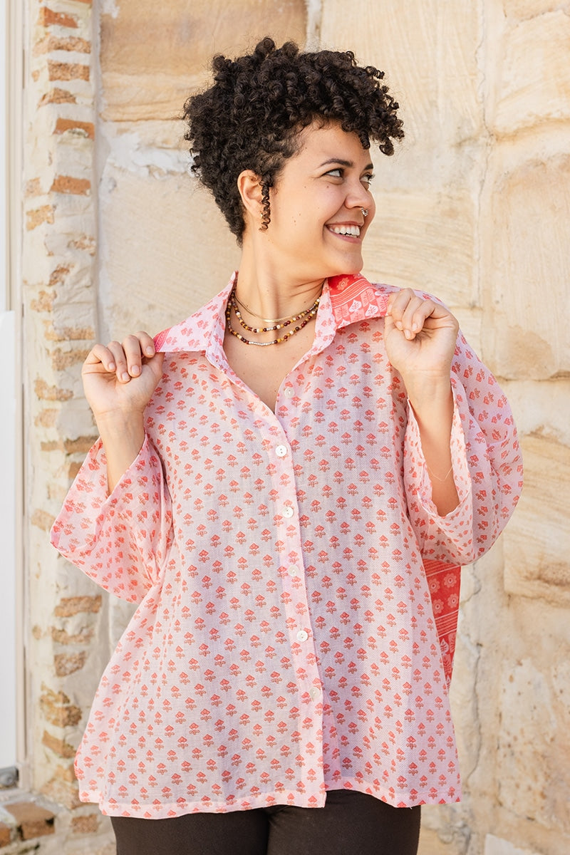 Vintage Sari Amira - Beiju - Cotton