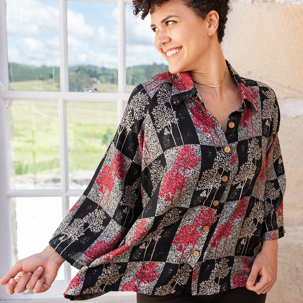 Vintage Sari Amira - Zaya - Wool -Silk