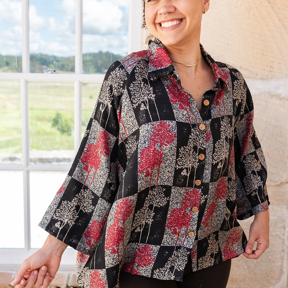 Vintage Sari Amira - Zaya - Wool -Silk
