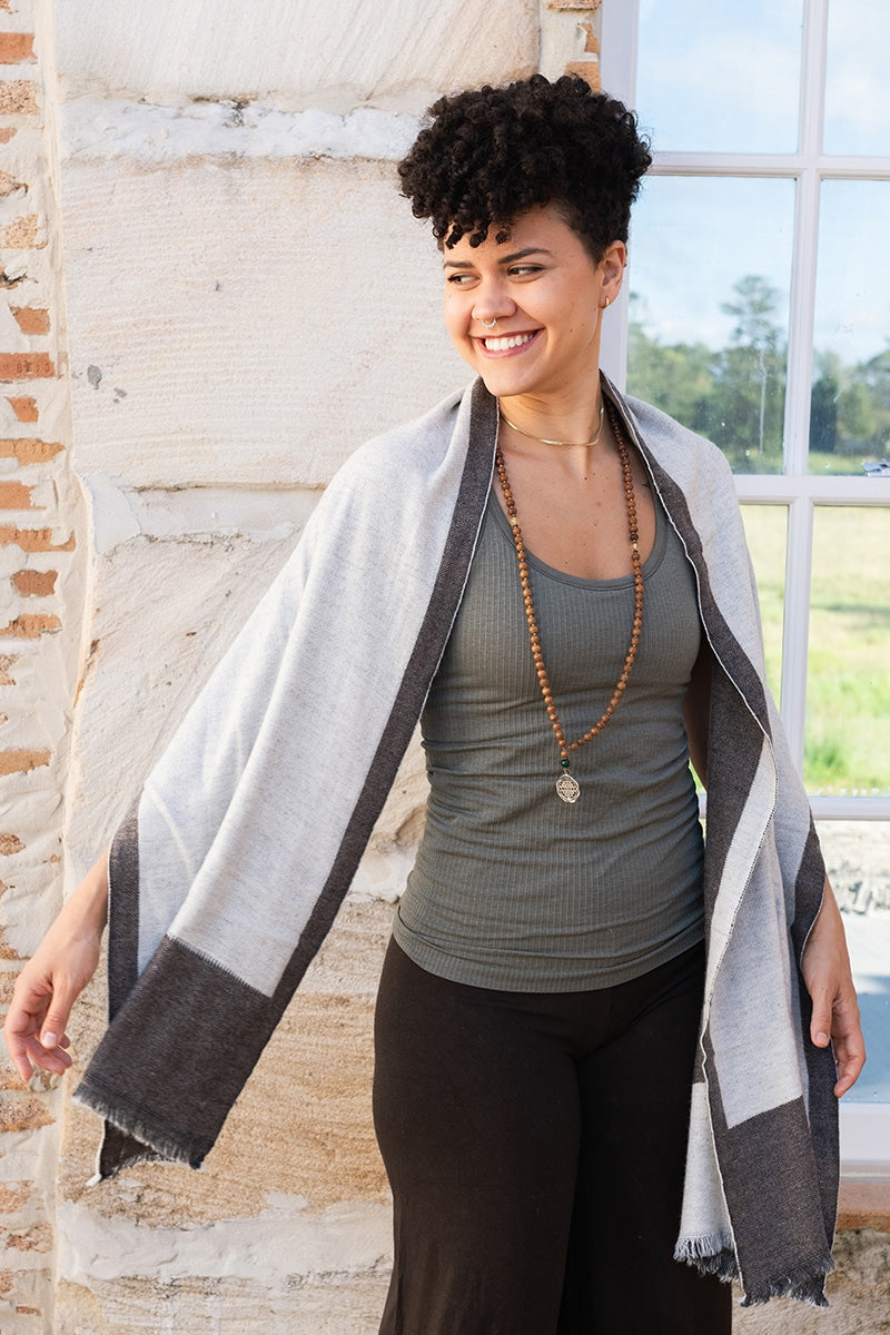 Natura Scarf / small - Cacao